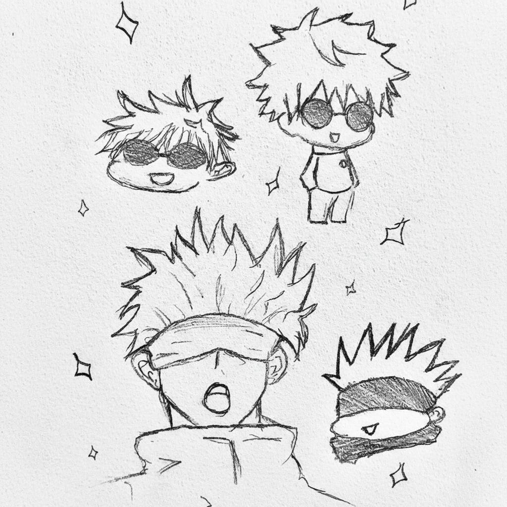 Desenho de Anime para Desenhar do personagem com cabelo espetado