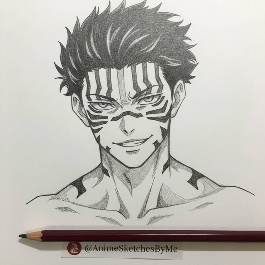 Desenho de Anime para Desenhar do personagem com listras
