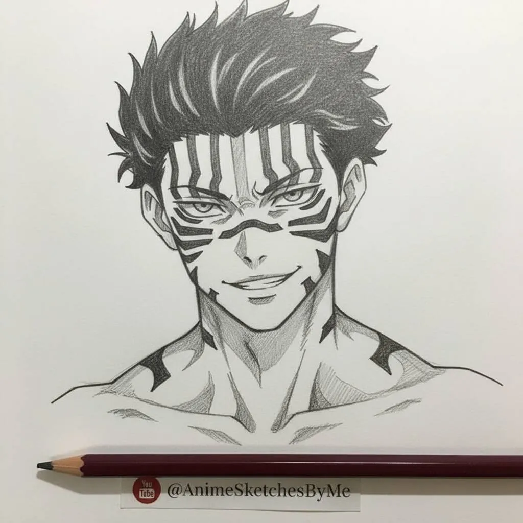 Desenho de Anime para Desenhar do personagem com listras