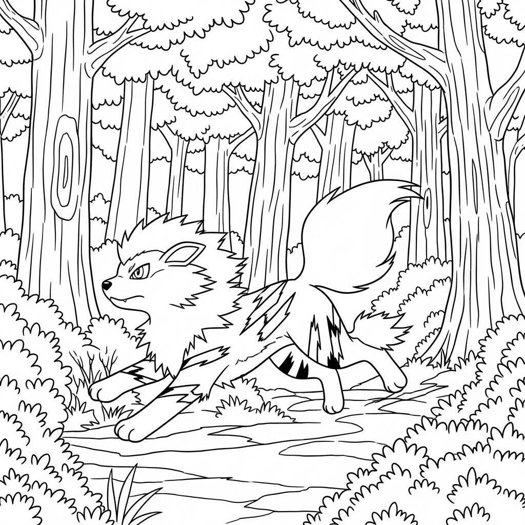 Ausmalbilder Arcanine