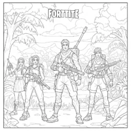 Coloriage Aventure Fortnite