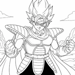 Bardock Página para colorear