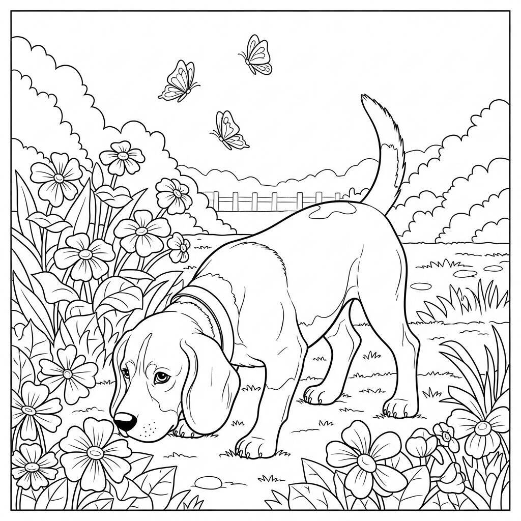 Beagle-Malseite