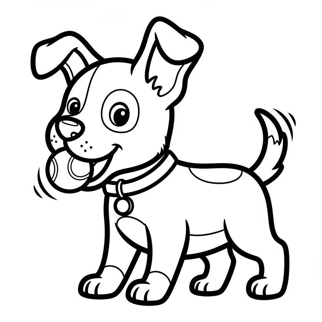 Desenho de Bichinho de Estimação para Colorir