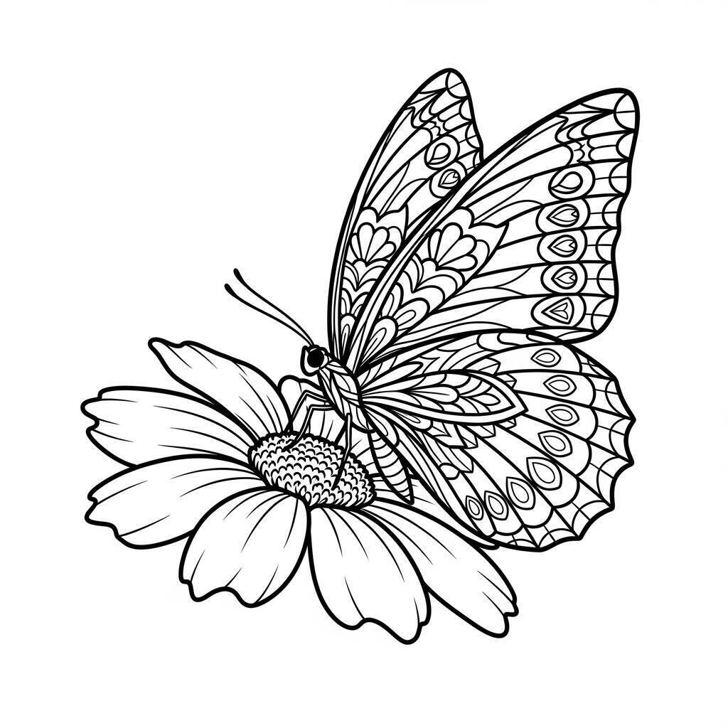 Desenho de Borboleta para Colorir
