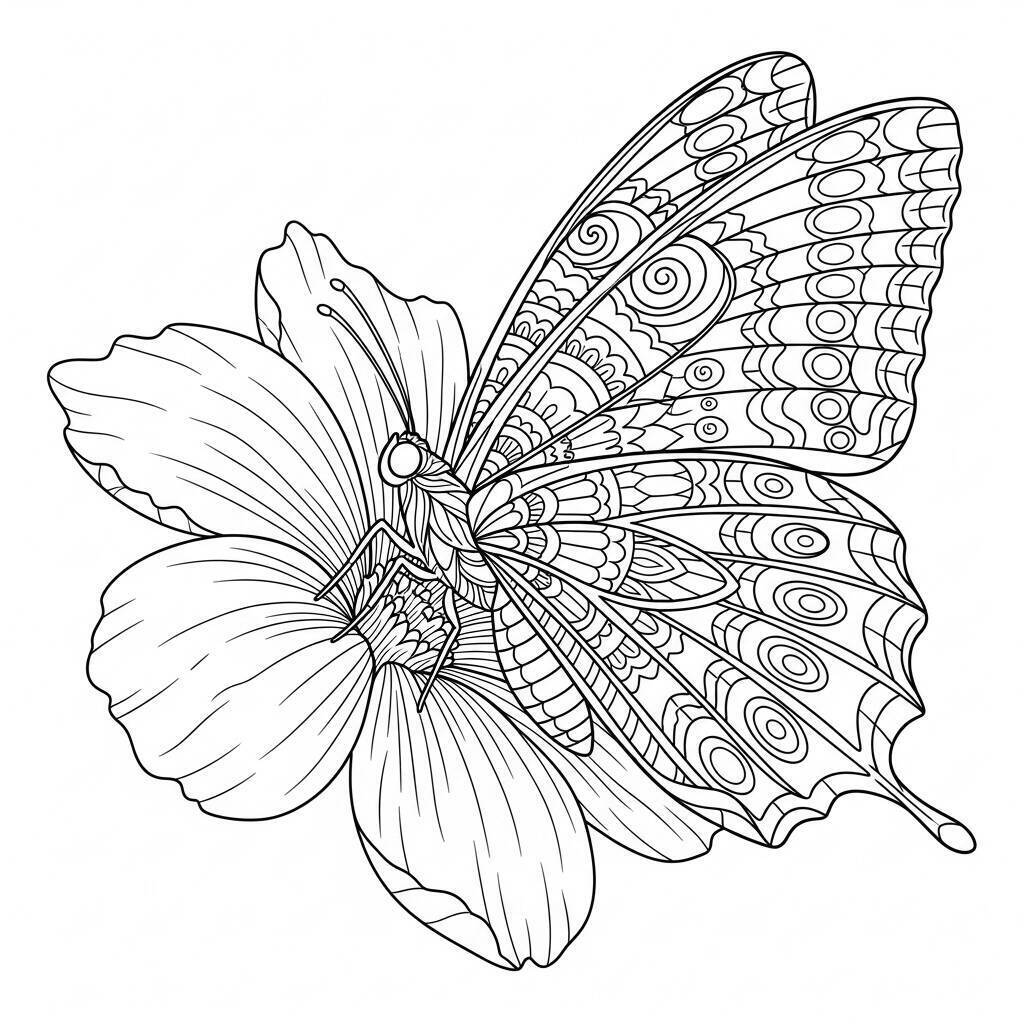Desenho de Borboleta para Colorir