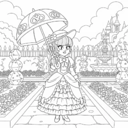 Pagina da colorare di Piper di Brawl Stars