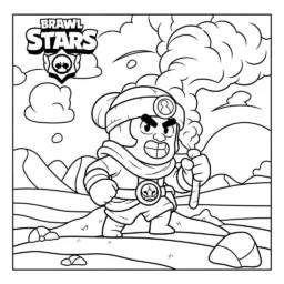 Desenho de Brawl Stars Sandy para Colorir