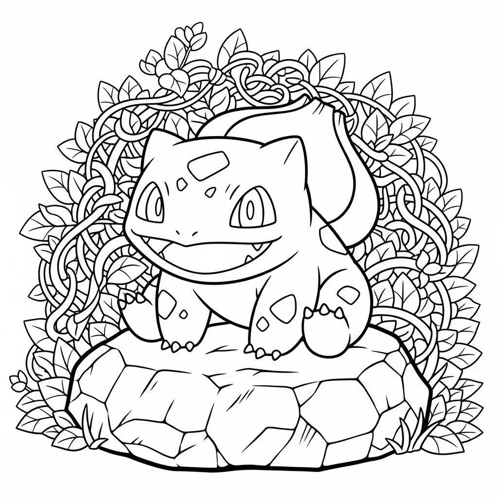 Desenho de Bulbasaur para Colorir