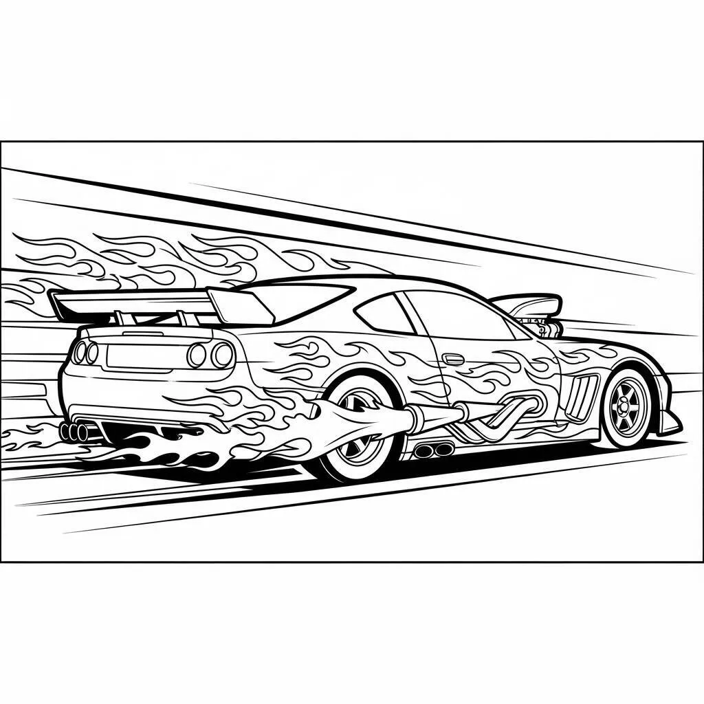 Desenho de Carros para Colorir