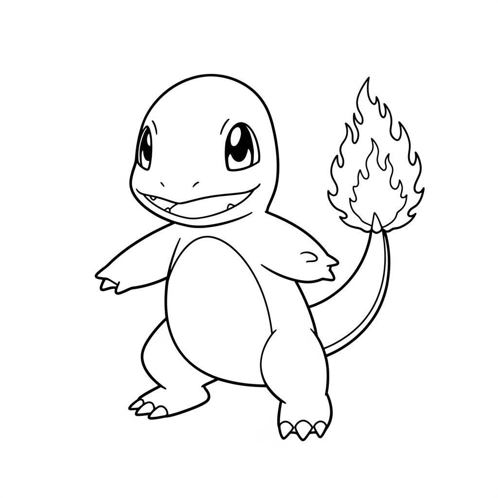 Desenho de Charmander para Colorir