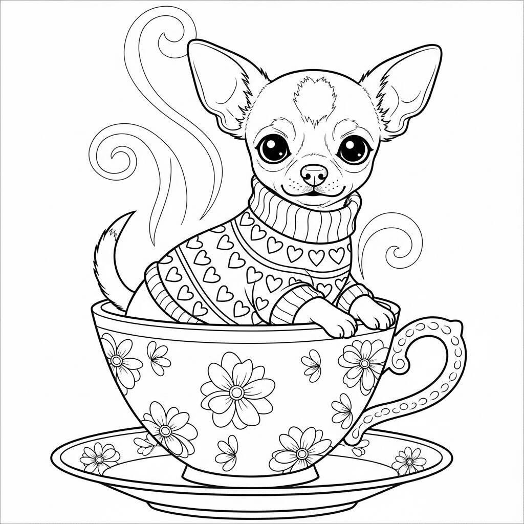 Ausmalbilder Chihuahua
