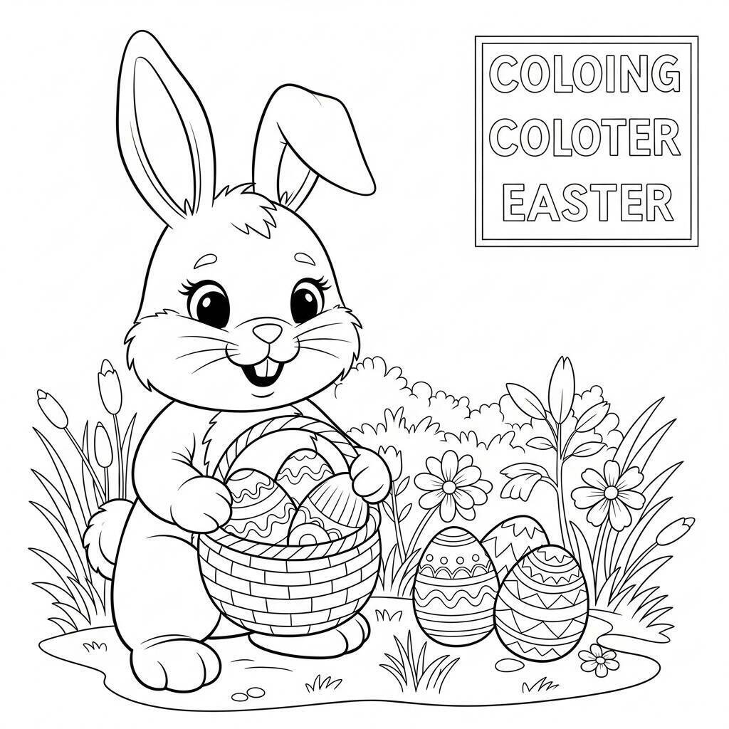 Malvorlage Osterhase