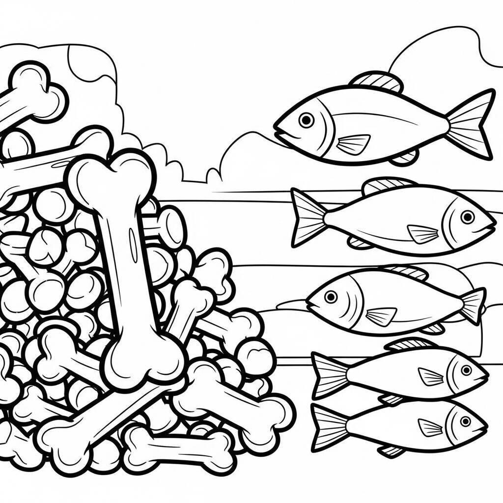 Animal Food Coloring Page