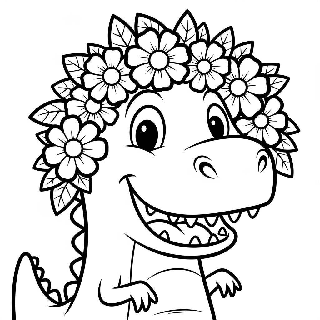 Desenho de Dinossauro para Colorir
