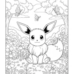 Desenho de Eevee para Colorir