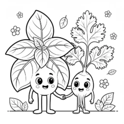 Desenho de Ervas para Colorir