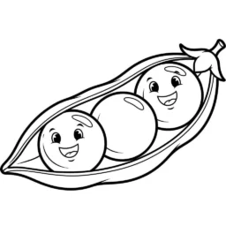 Desenho de Ervilhas para Colorir