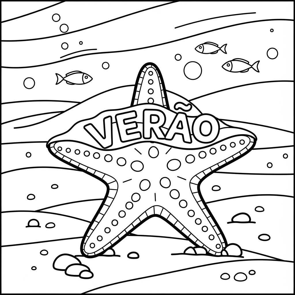 Coloriage étoile de mer