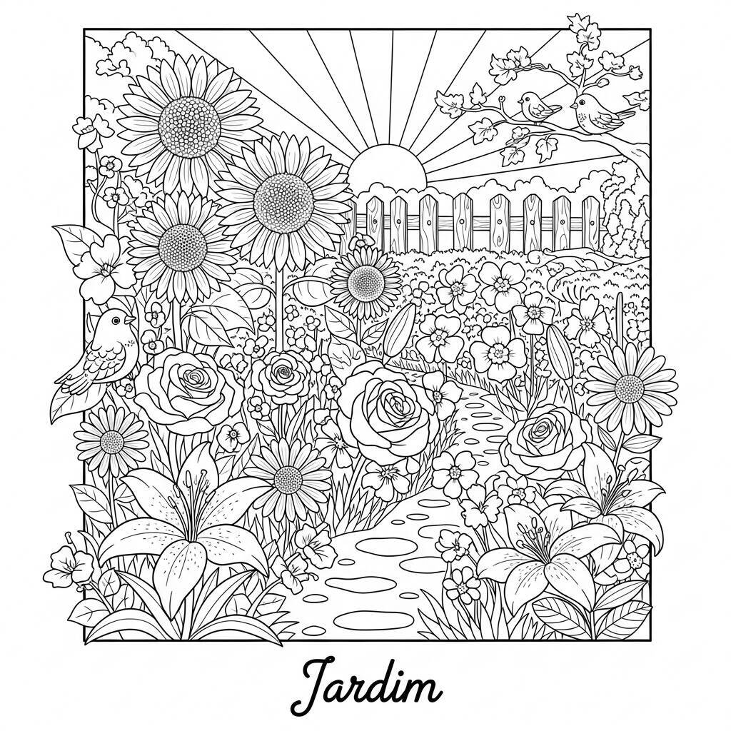 Coloriage de fleurs colorées