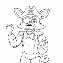 Desenho de Foxy de Five Nights at Freddy's para colorir