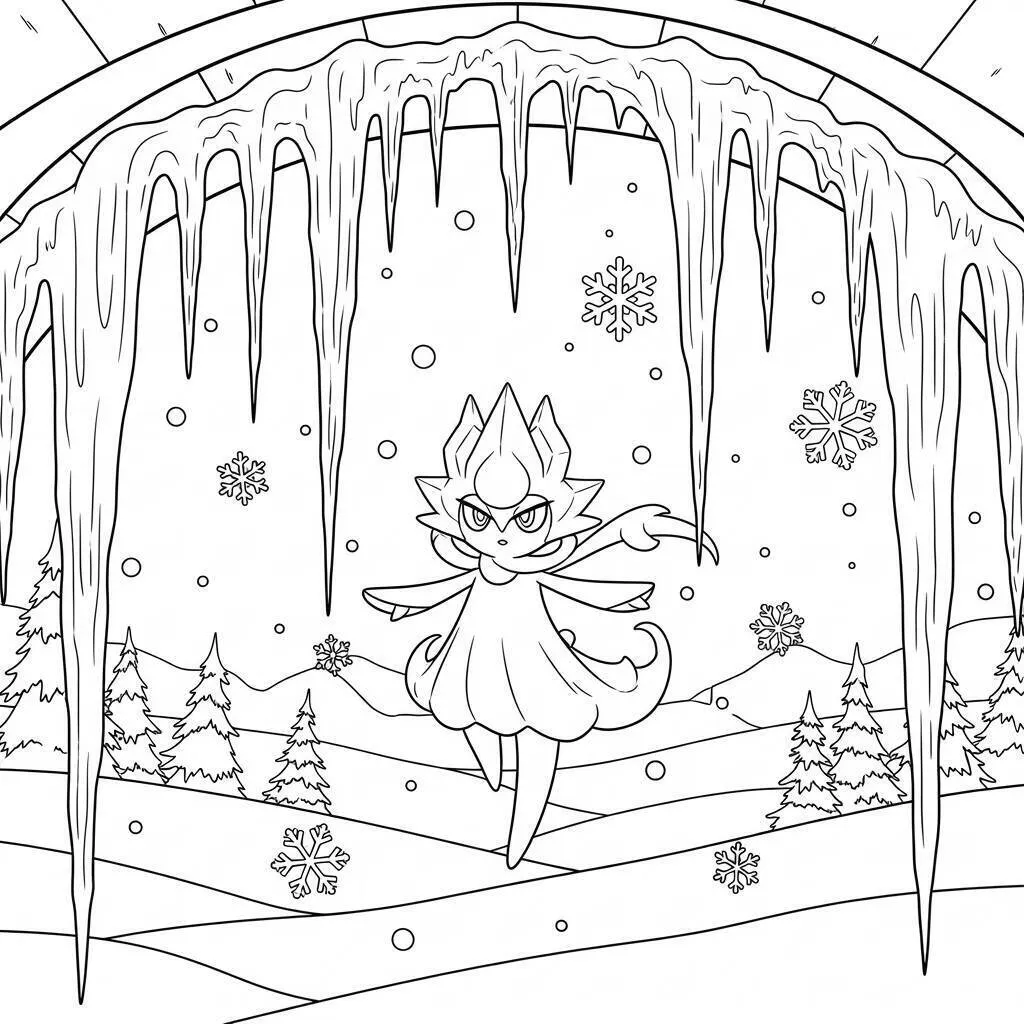 Desenho de Froslass para Colorir