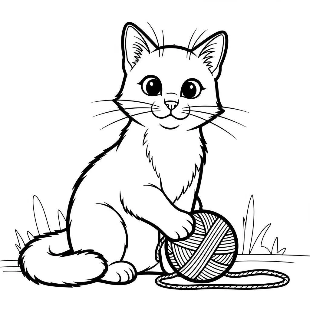 Desenho de Gato para Colorir