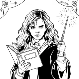 Desenho de Hermione Granger para Colorir