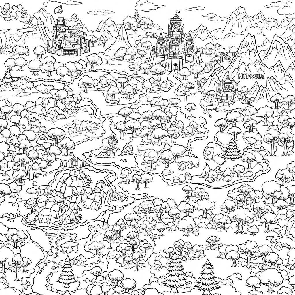 Coloriage Hyrule