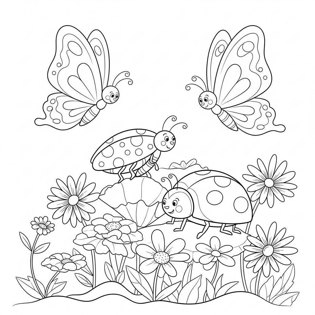 Insect Coloring Page