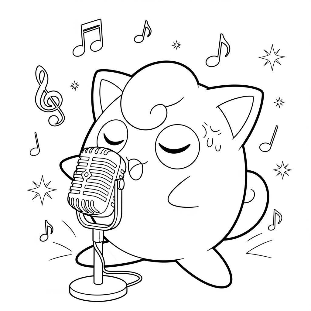 Desenho de Jigglypuff para Colorir