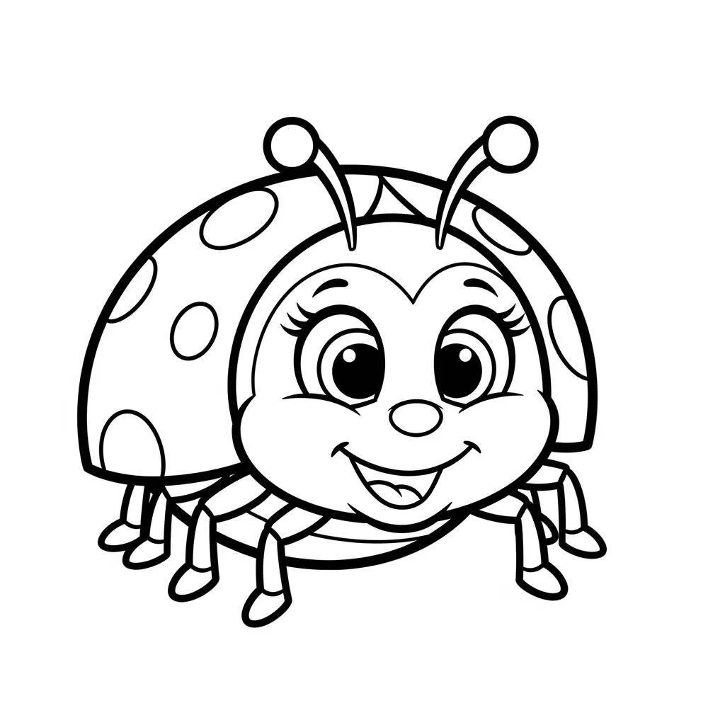 Desenho de Joaninha para Crianças para Colorir