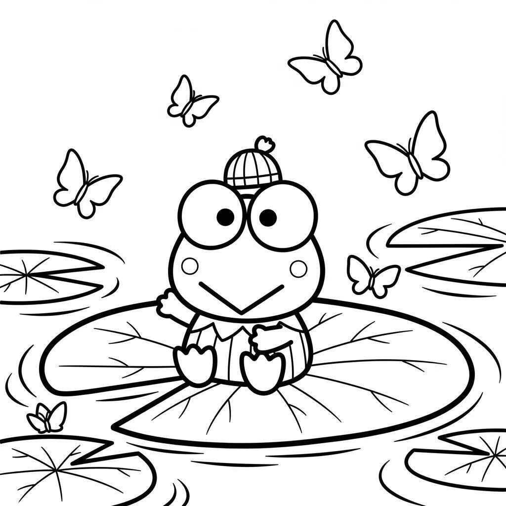 Desenho-de-Keroppi-para-Colorir Desenho de Keroppi para Colorir