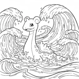 Desenho de Lapras para Colorir