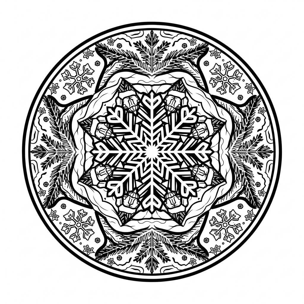 Winter-Mandala-Malseite