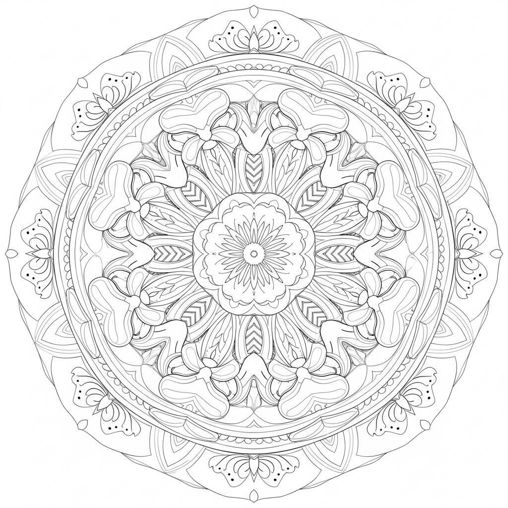 Sirenen-Mandala-Malseite