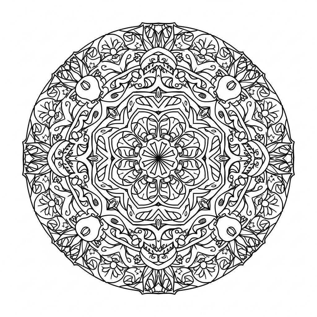 Sommer-Mandala-Malseite