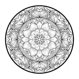 Desenho de Mandalas para Adultos para Colorir