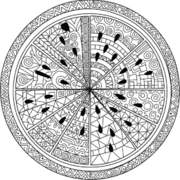 Desenho de Melancia para Adultos para Colorir