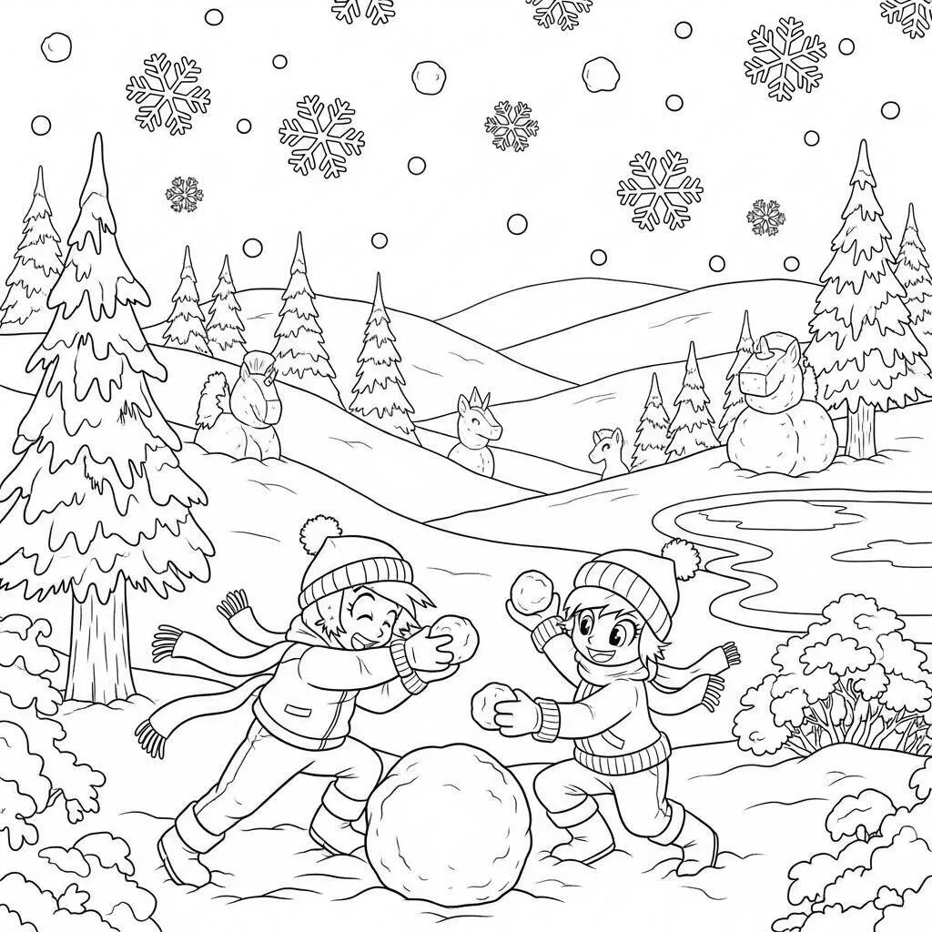 Desenho de My Little Pony e a Magia do Inverno para Colorir