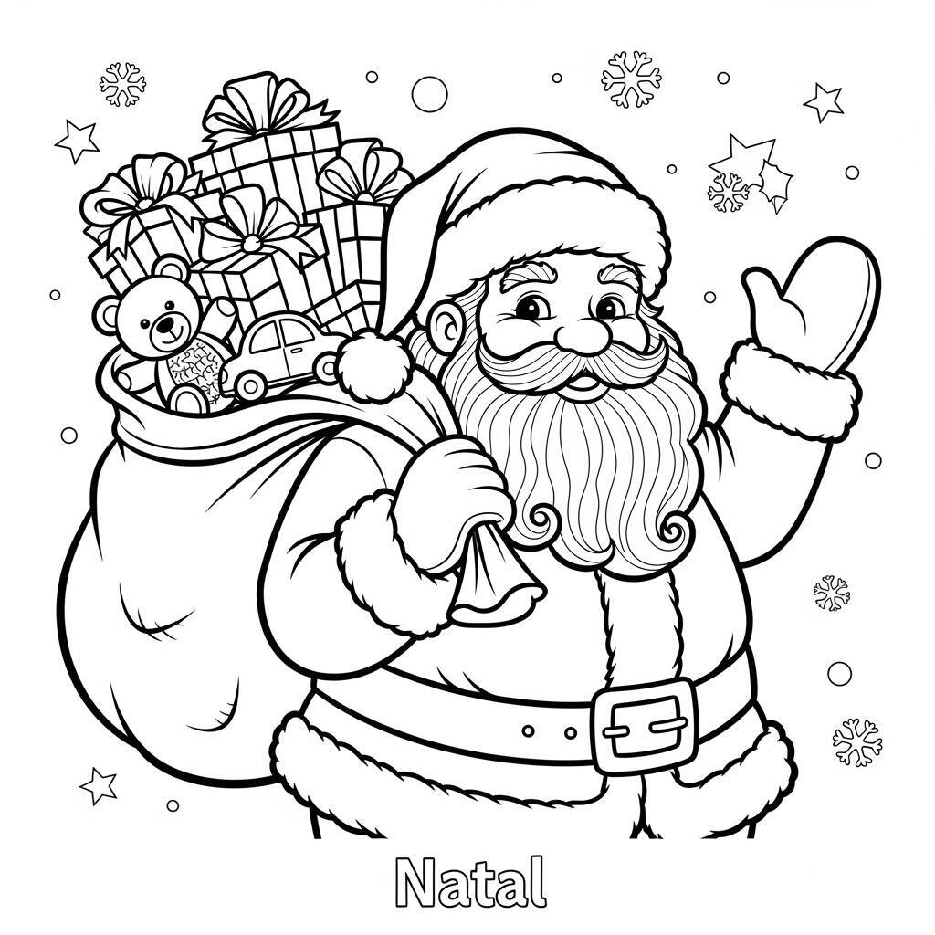 Coloriage du Père Noël