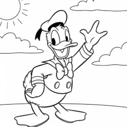 Desenho de Pato Donald para Colorir