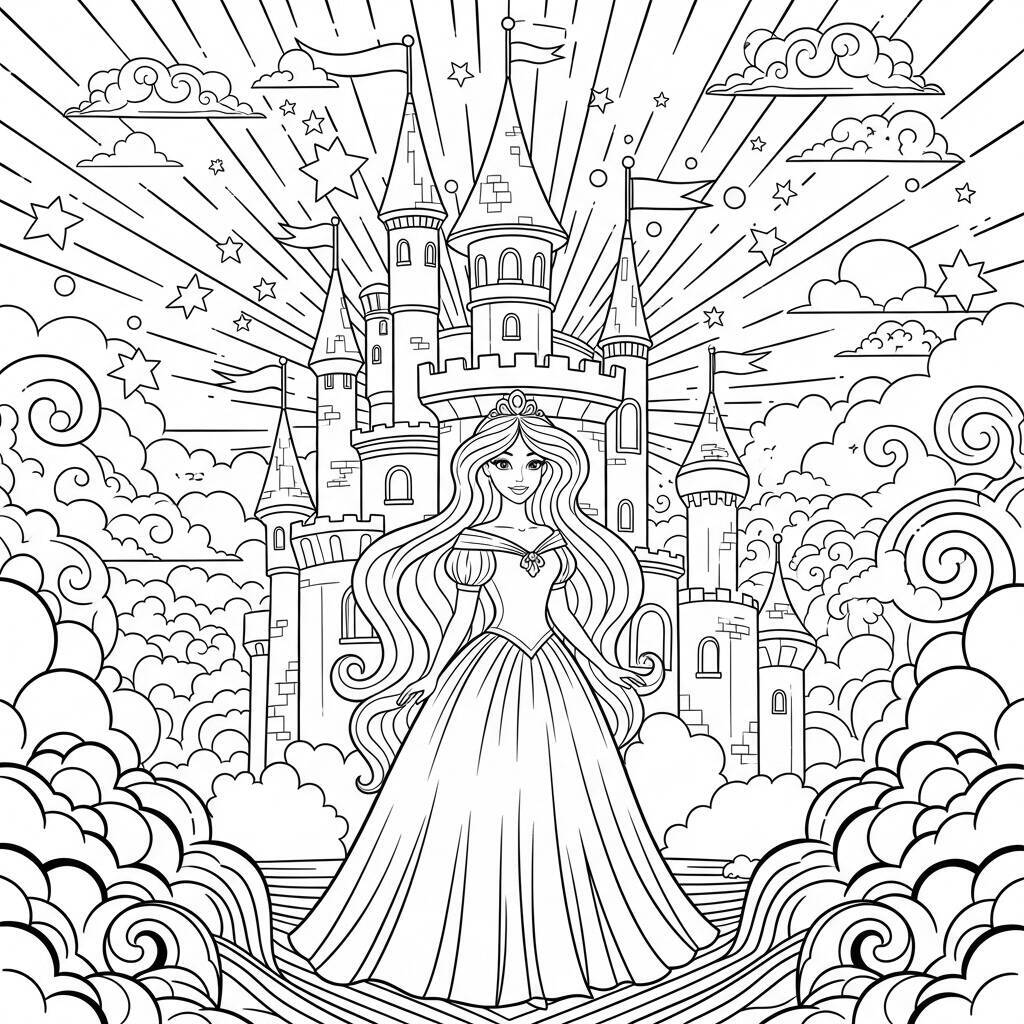 Coloriage Princesse