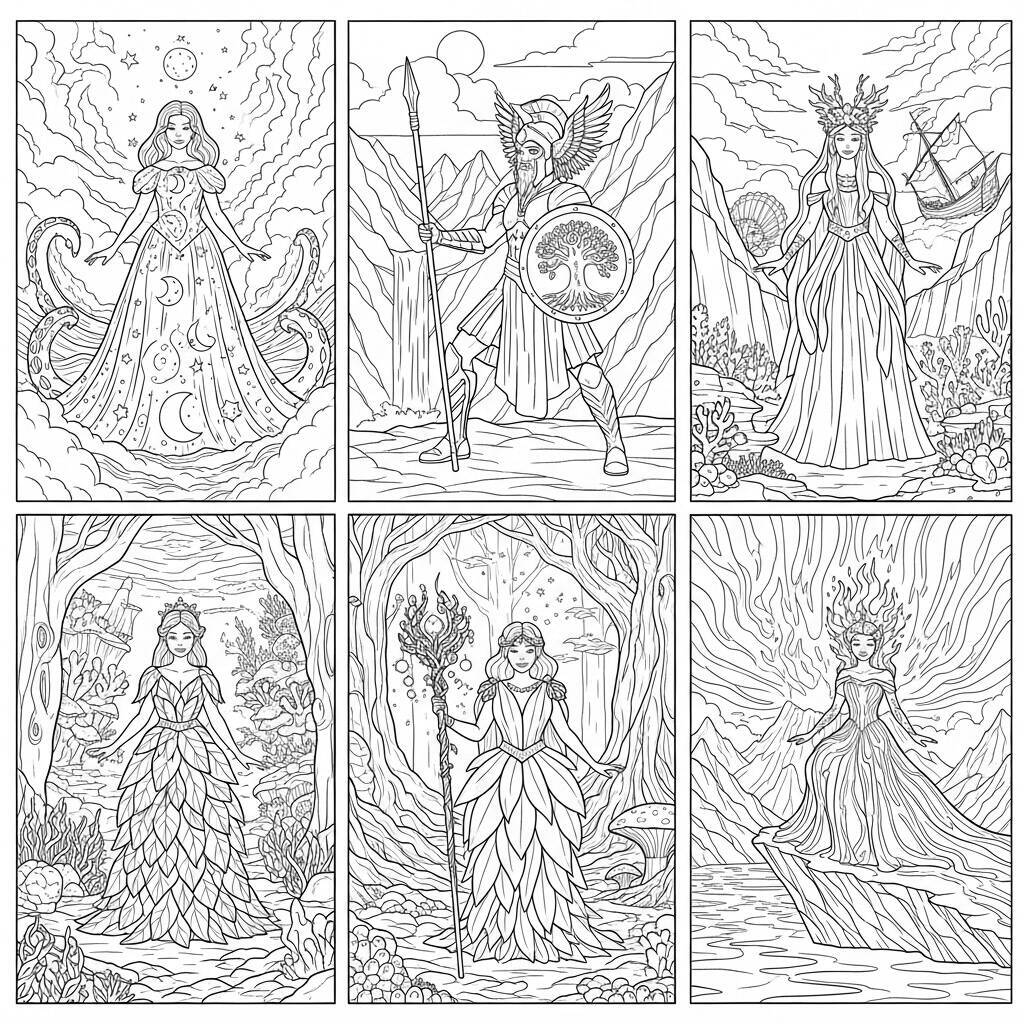 Coloriage Princesses et Légendes