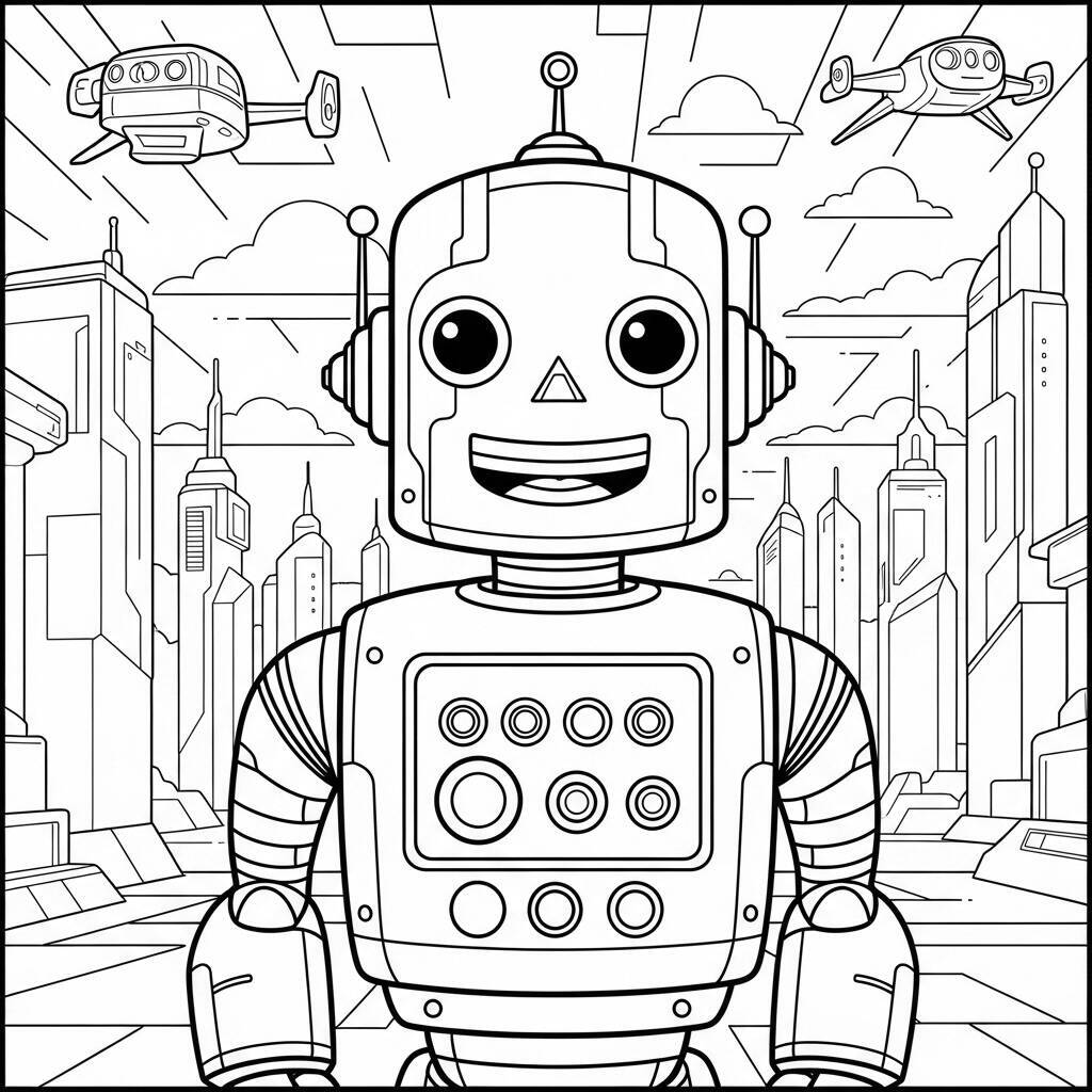 Coloriage de robots