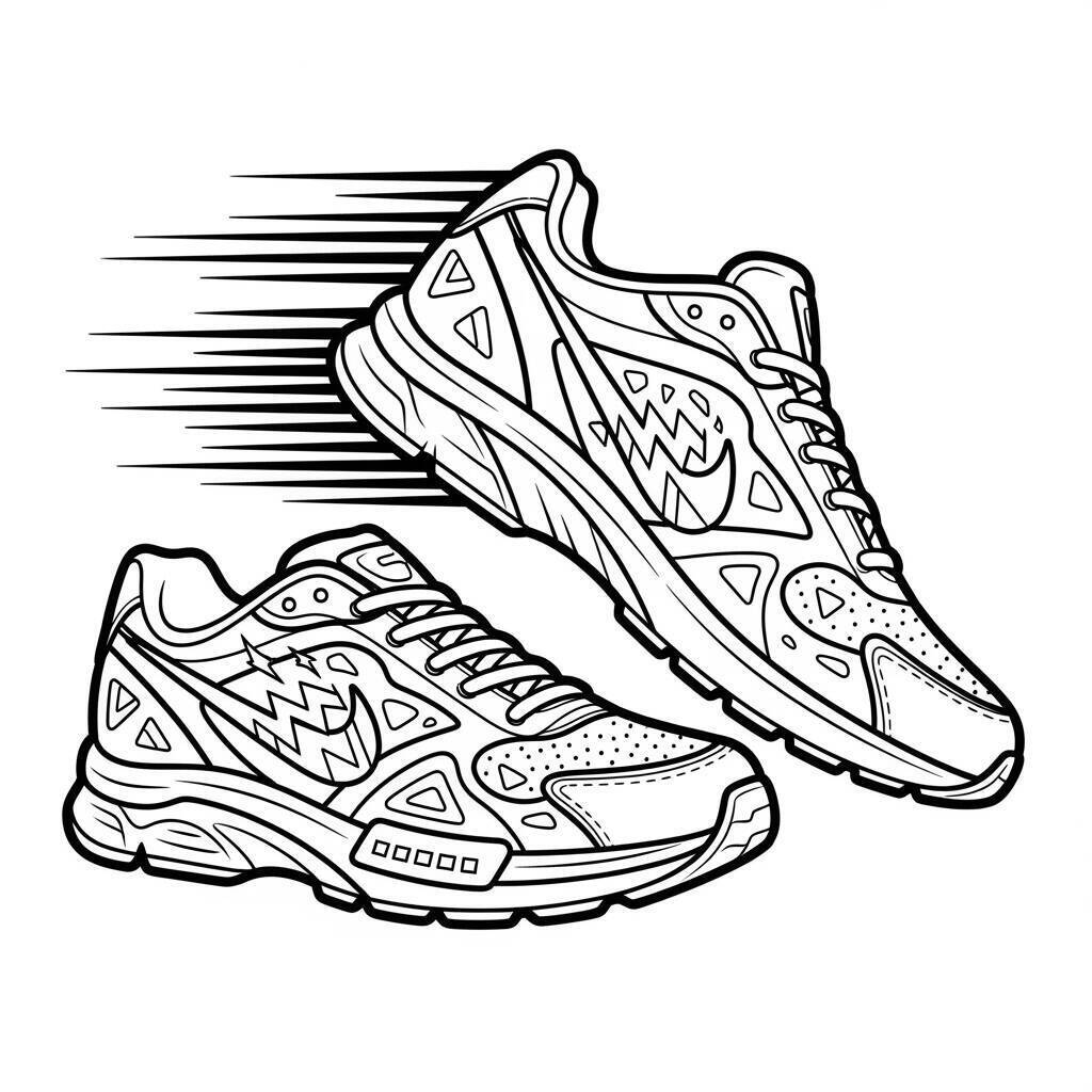 Malvorlagen für Laufschuhe