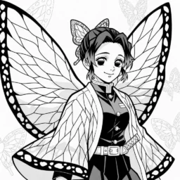 Desenho de Shinobu Kocho para Colorir