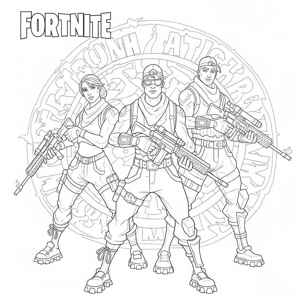 Fortnite Skin Coloring Page