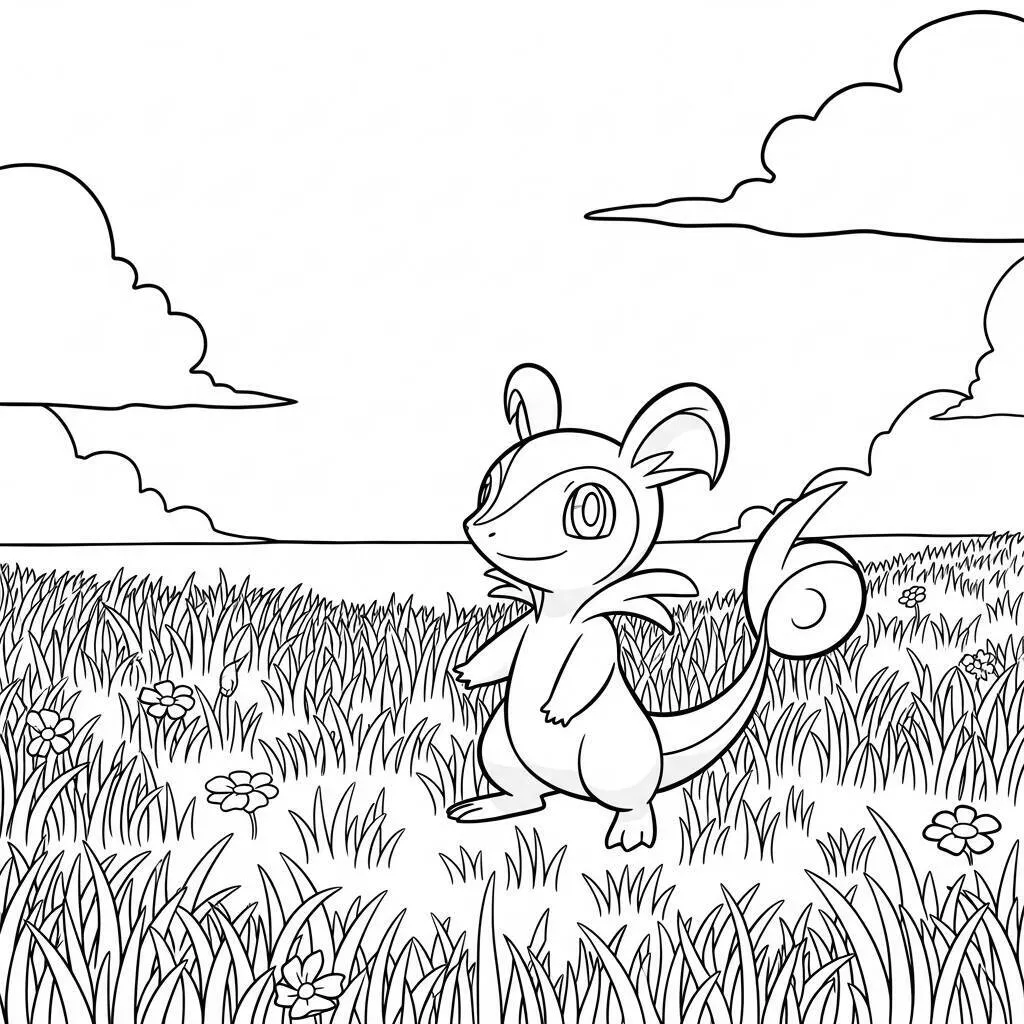 Desenho de Snivy para Colorir