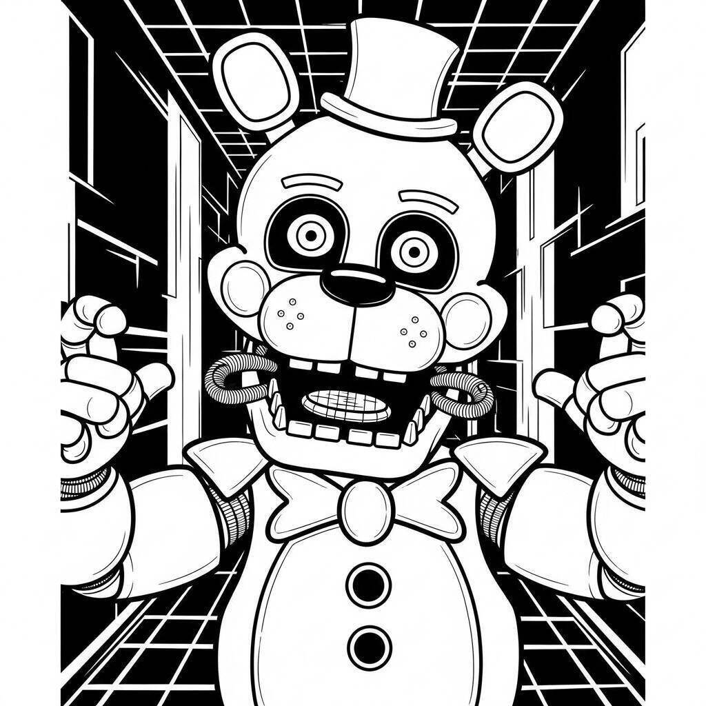 Desenho de Springtrap de Five Nights at Freddy's para colorir